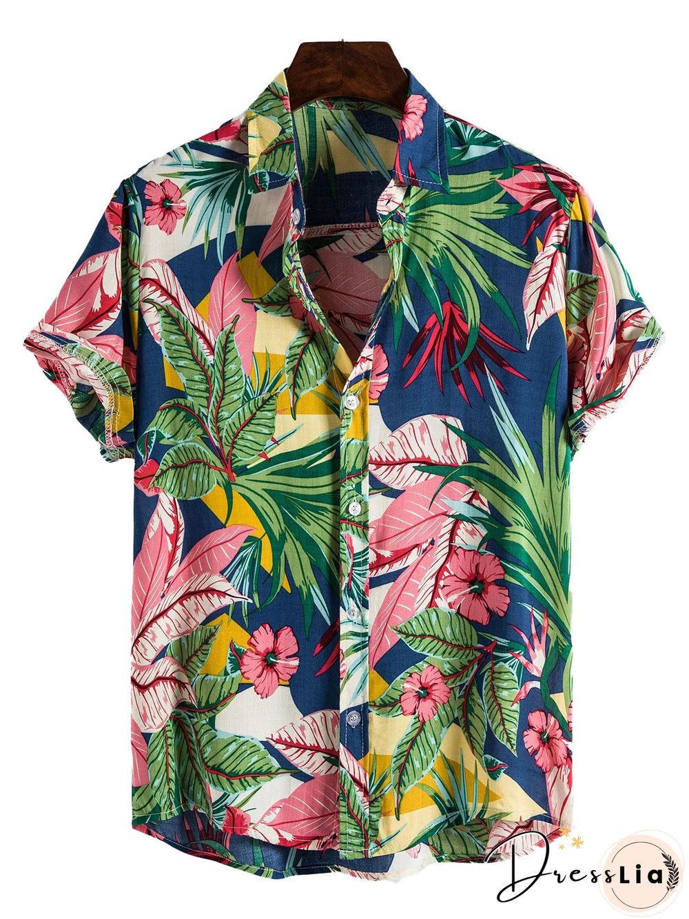 Men's Shirt Collar Holiday Printed Shirts