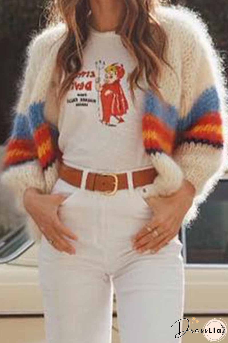 Striped Contrast Sweater