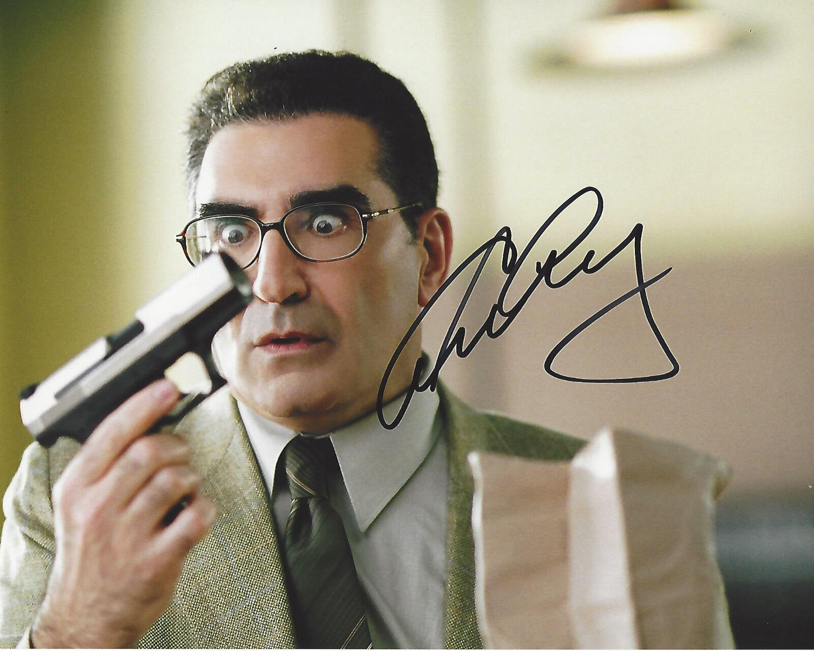 EUGENE LEVY HAND SIGNED AUTHENTIC 'AMERICAN PIE' 8X10 Photo Poster painting B COA ACTOR COMEDIAN