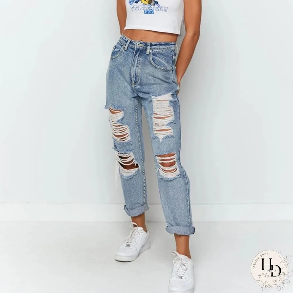 Fashion Casual Ripped Jeans