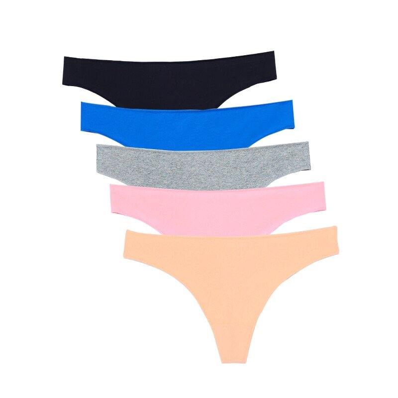 FallSweet 5 pcs/lot ！Cotton G-Strings Panties Femme Sexy Low Waist Thongs Briefs S to XXL Underwear Grils Lingerie