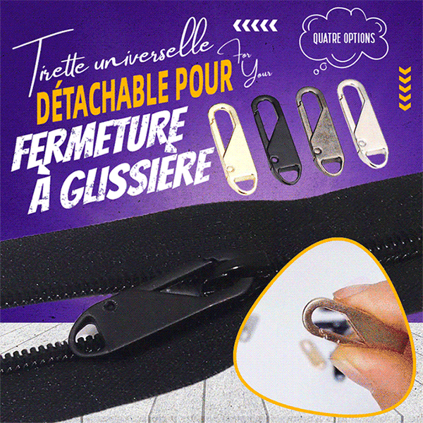 TEEPOR® Tirette universelle détachable pour fermeture à glissière (8PCS)