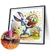 Diamond Painting-DIY Full Round Drill Easter Rabbit