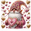 >SALE<5D DIY Partial Special Shaped Drill Diamond Painting Heart Gnome Decor 30x30cm