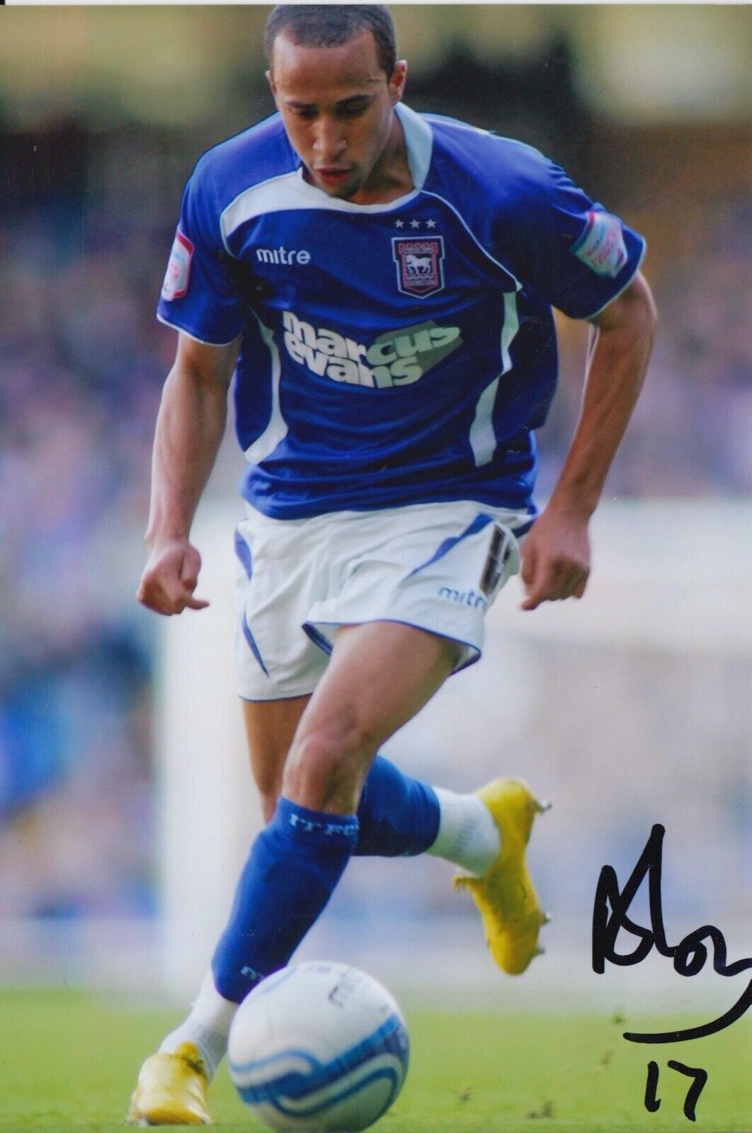 ANDROS TOWNSEND HAND SIGNED 6X4 Photo Poster painting - FOOTBALL AUTOGRAPH - IPSWICH TOWN 1.