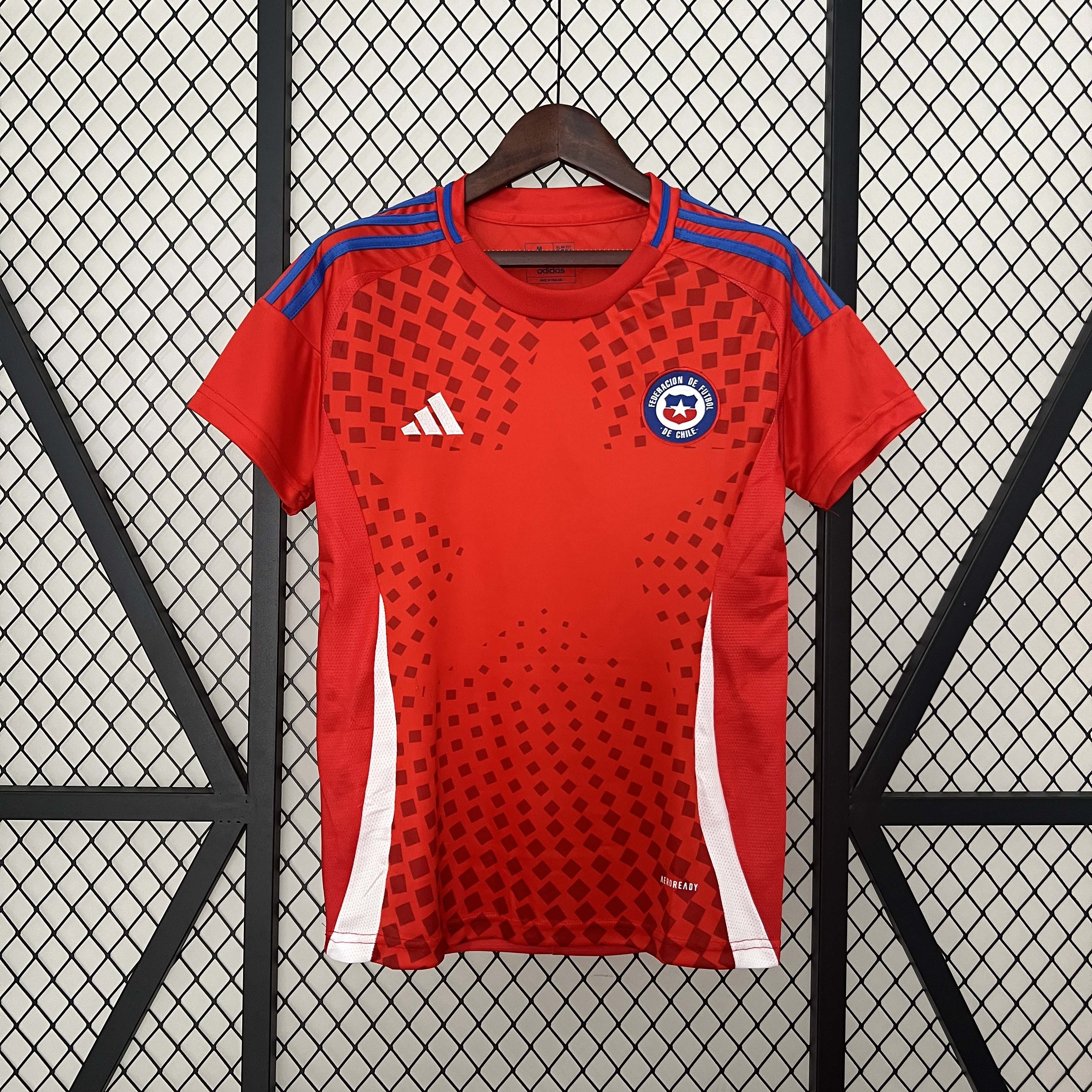 2024 Women Chile Home Football Shirt 1:1 Thai Quality