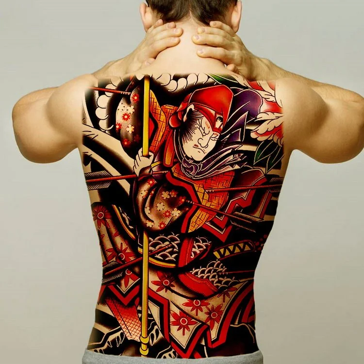 temporary tattoo stickers new designs skull Witch evil black waterproof temporary flash tattoos full back chest for men women