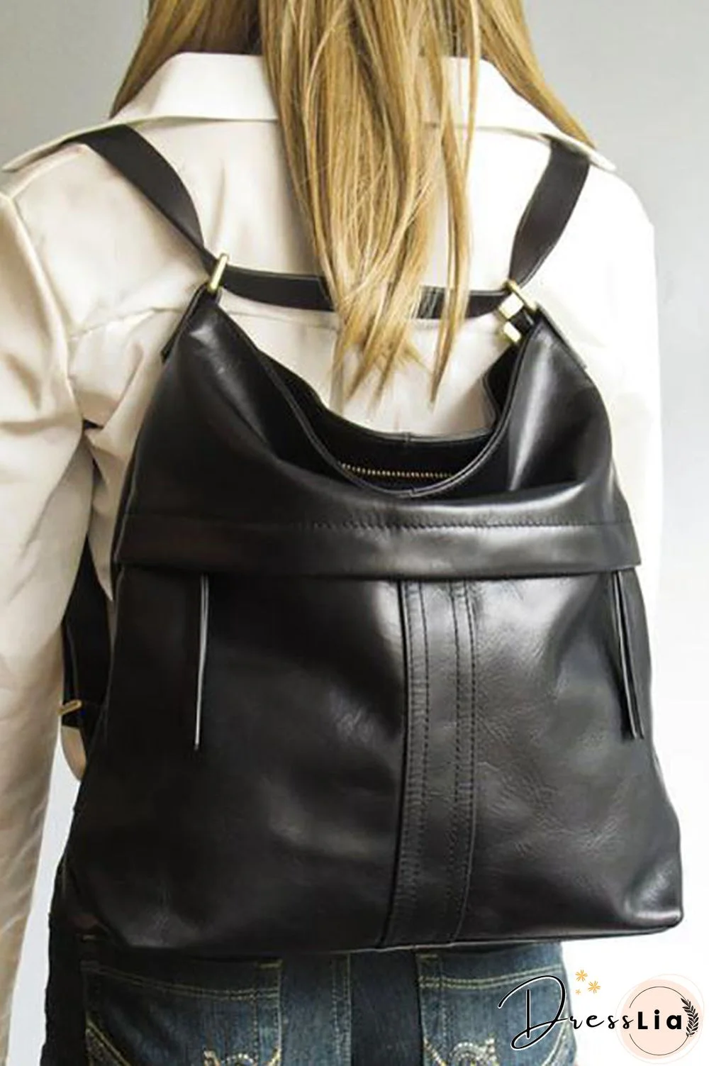 Leather Convertible Backpack