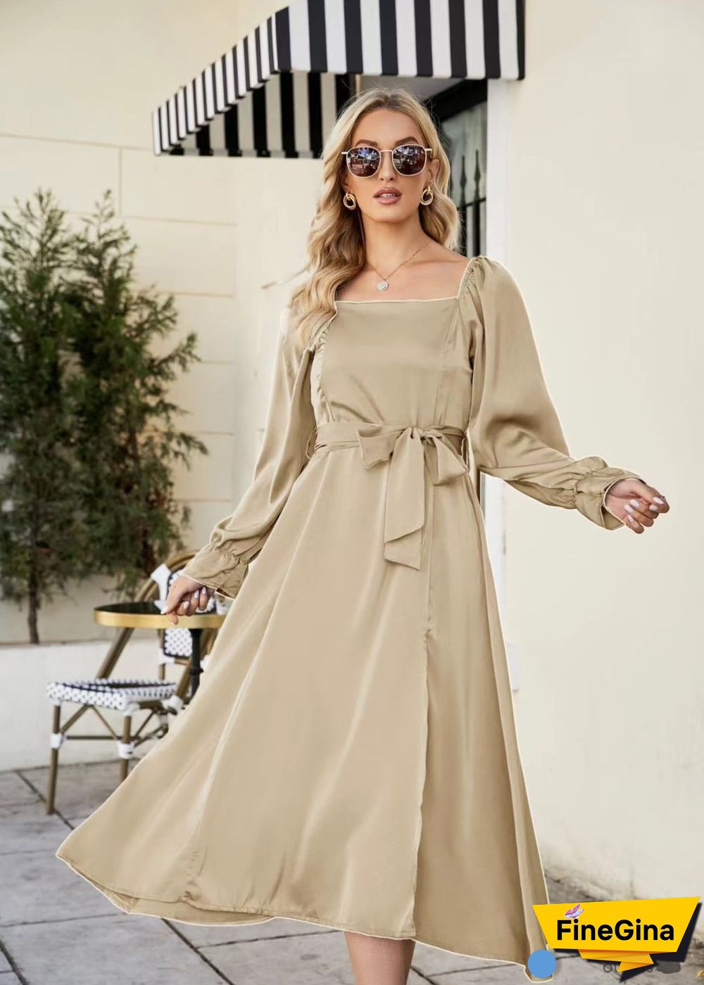 Boho French Elegant Casual Spring Summer Dress Olivia