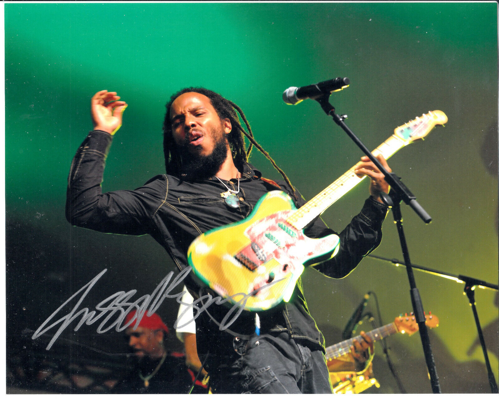 Ziggy Marley son of Bob Marley Signed Autograph 8x10