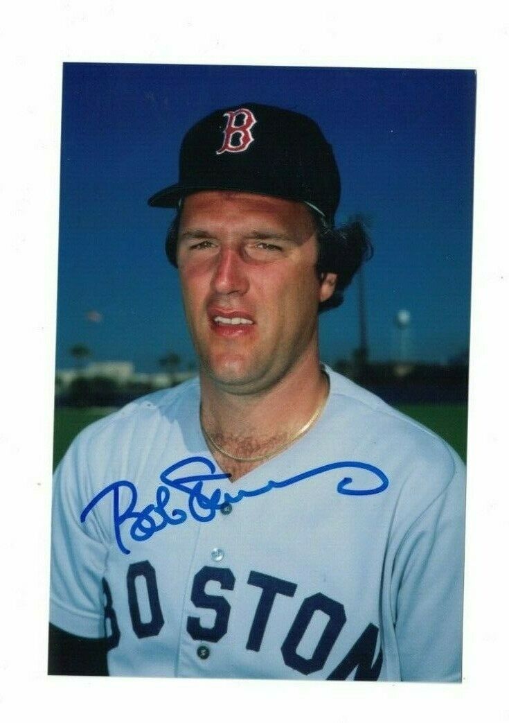 Bob Stanley Boston Red Sox Signed 4x6 Photo Poster painting W/Our COA