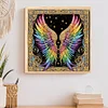 Ailes color&eacute;es-peinture diamant en forme sp&eacute;ciale-30 * 30cm