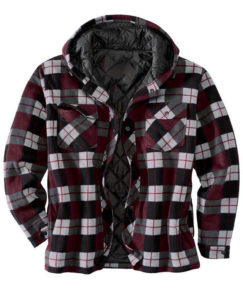 Men's quilted jacket shirts-14