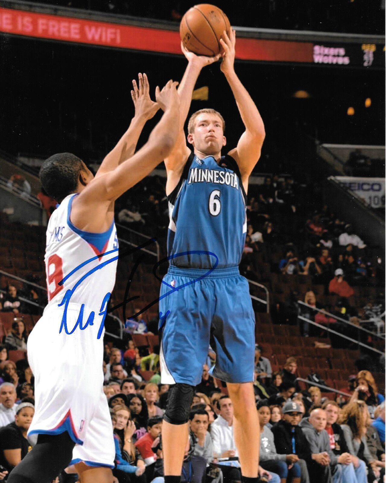 GFA Minnesota Timberwolves * ROBBIE HUMMEL * Signed 8x10 Photo Poster painting H3 COA