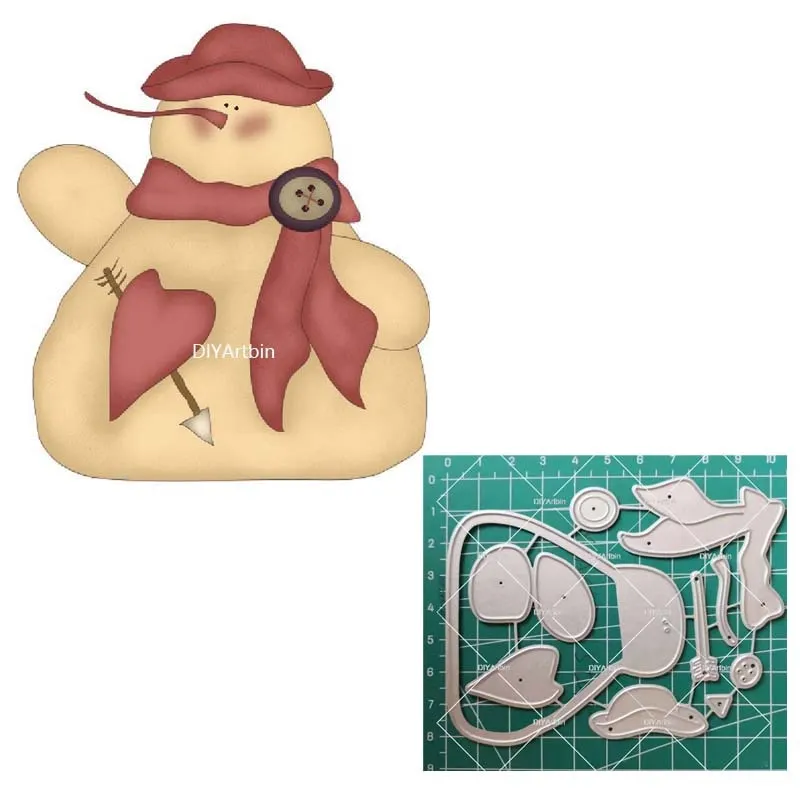 5pcs Gingerbread Cutting Dies Stencil Craft for DIY Christmas Scrapbooking Cut Dies Embossing Paper Birthday