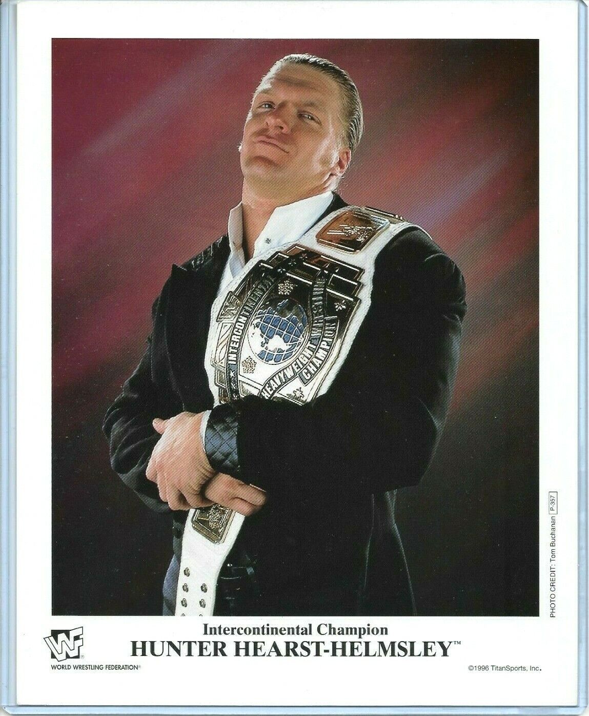 WWE HUNTER HEARST HELMSLEY P-357 OFFICIAL LICENSED ORIGINAL 8X10 PROMO Photo Poster painting