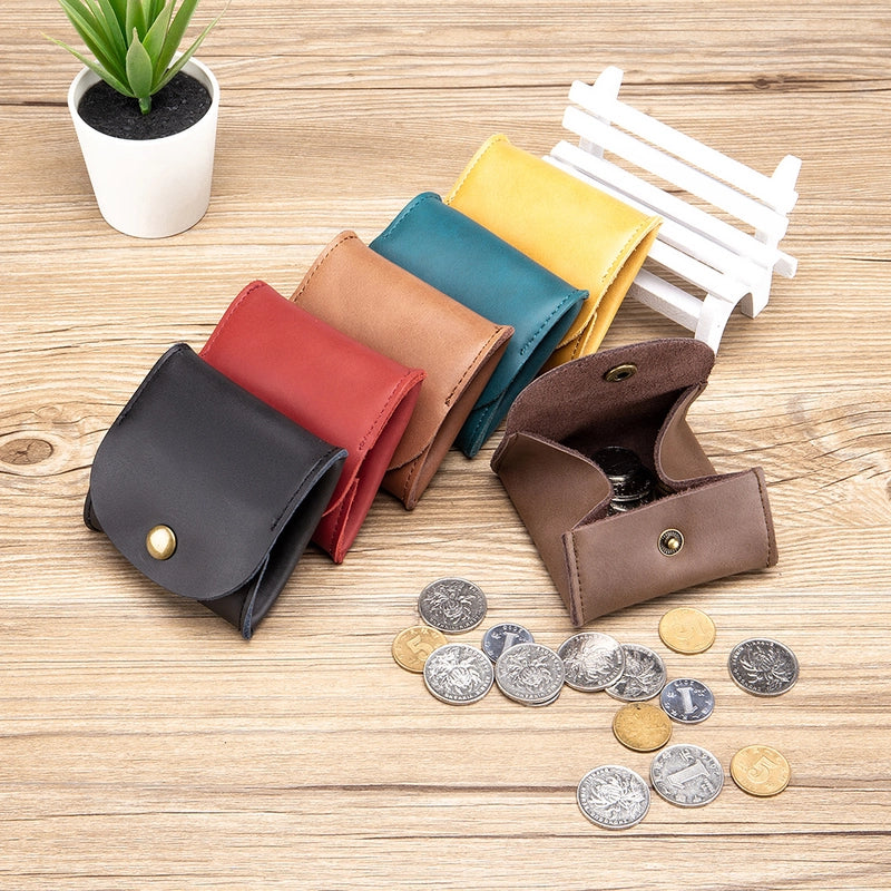 Japanese Genuine Leather Coin Bag Mini Earphone Bag Storage Bag Cowhide Small Money Bag Coin Purse