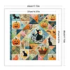 Patchwork Pumpkin Witch-11CT Stamped Cross Stitch 45*45cm/17.72*17.72in
