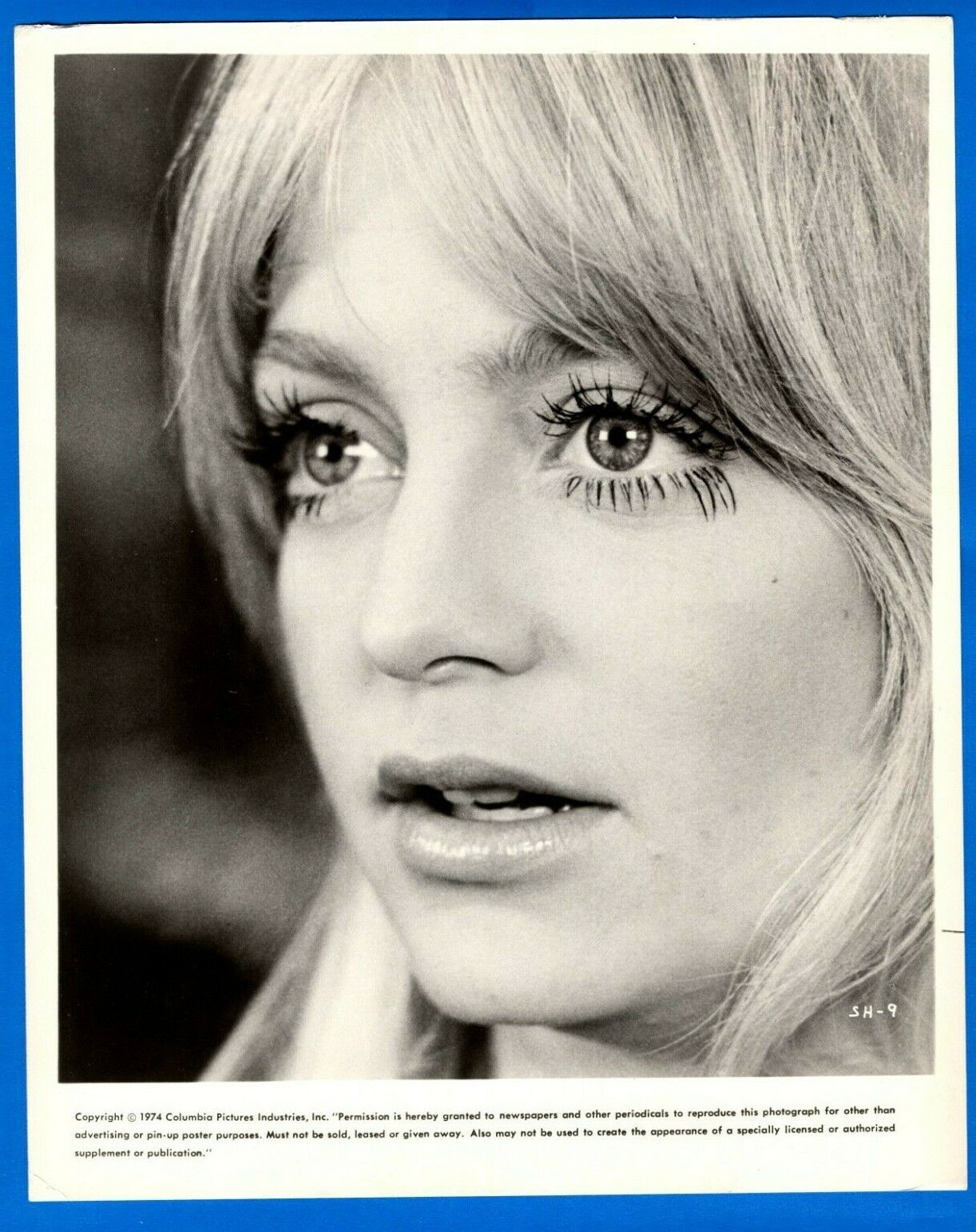 GOLDIE HAWN Actress Vintage 8x10 Promo Press News Photo Poster painting 1974 SHAMPOO