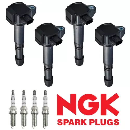 Dronehint Set of 4 Ignition Coil & NGK Iridium Spark Plug for 03-17 Honda Accord UF712 (For: Acura) Parts