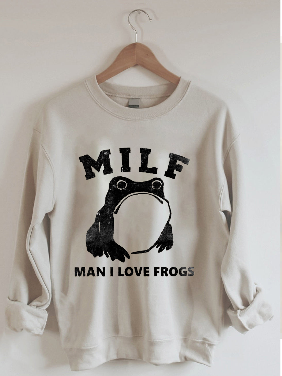 MILF Man I Love Frogs Sweatshirt