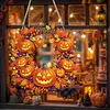 Glowing Pumpkin DIY Acrylic 5D Crystal Diamond Gem Art Hanging Ornament