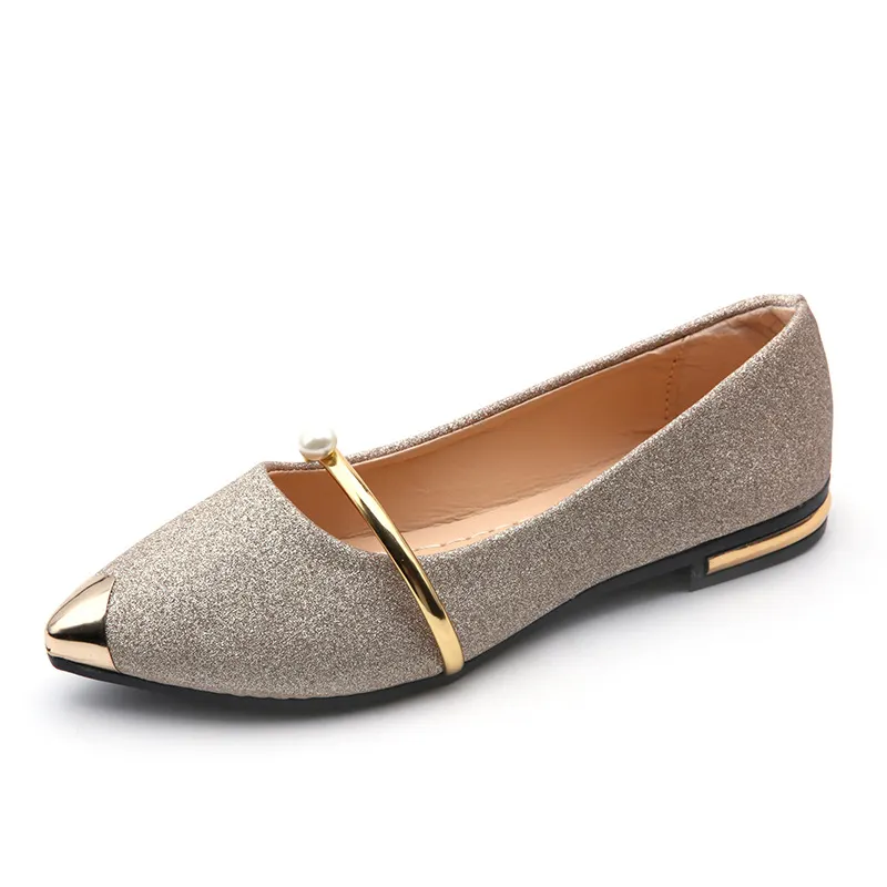 Breakj Breakj Summer Korean Version Of The New Women's Shoes Tip Flat Shoes Shallow Single Shoes