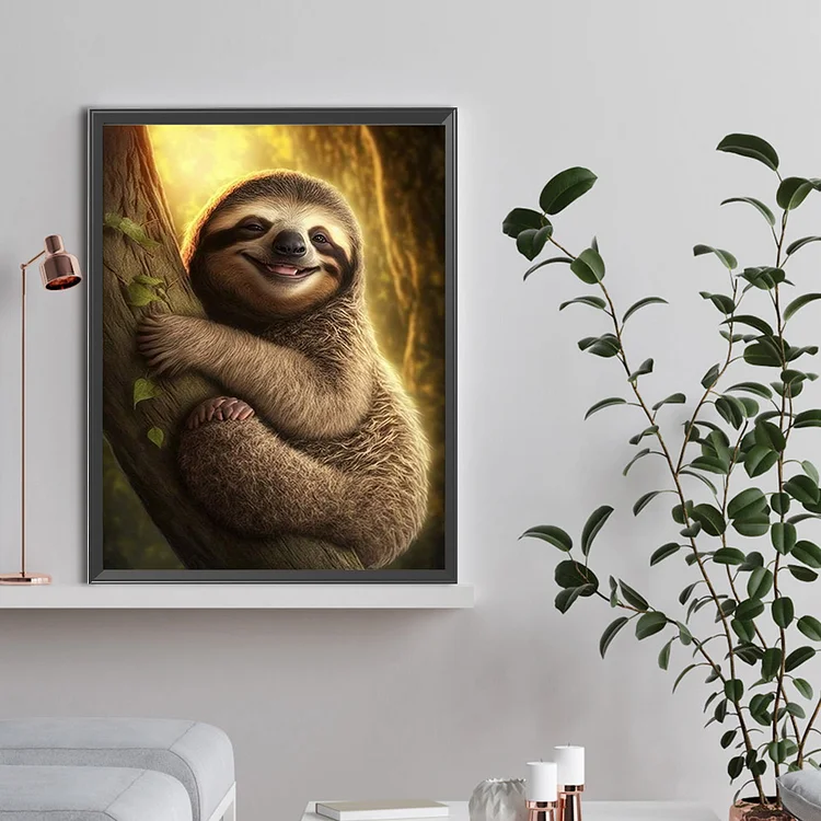 Sloth Diamond Painting for Adults-Sloth Diamond Art for Adults