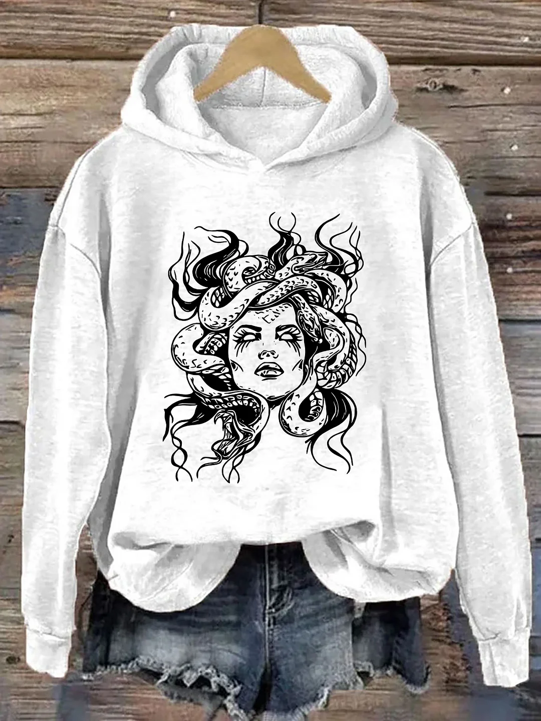 Medusa Snake Face Hoodie