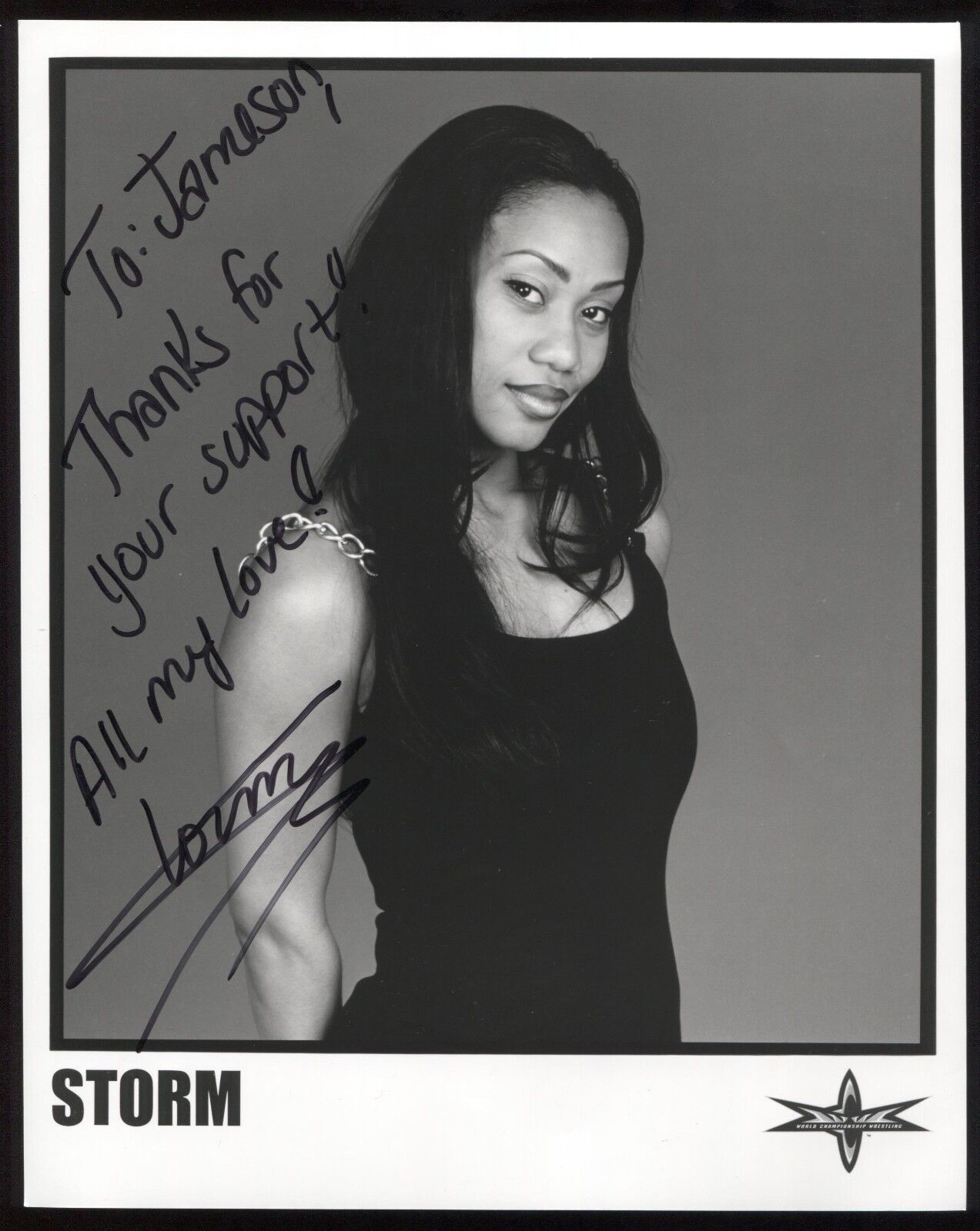 Storm Signed 8x10 Photo Poster painting Autographed Photo Poster paintinggraph Vintage Wrestling WCW