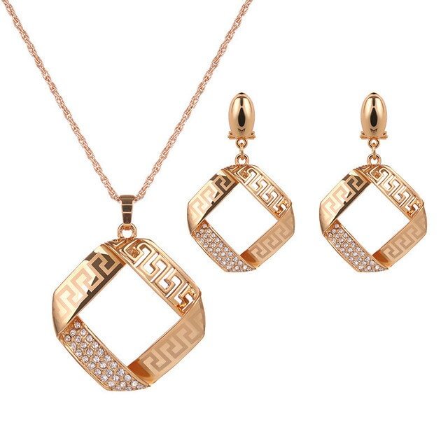 YOY-Fashion Geometric Jewelry Set For Women