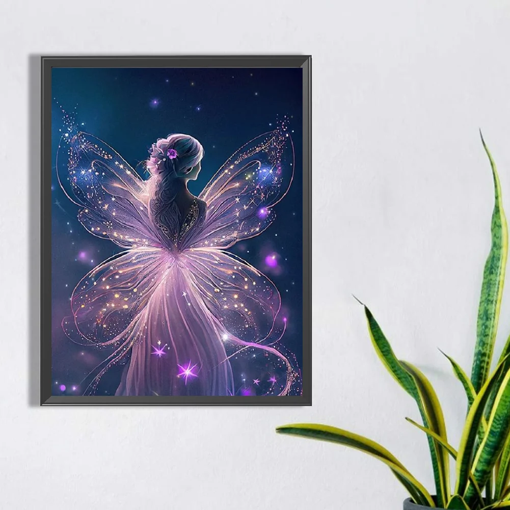 Diamond Painting - Full Round Drill - Butterfly Fairy(30*40cm)