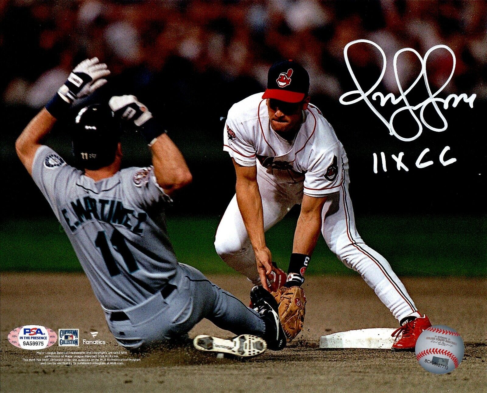 Omar Vizquel autographed signed inscribed 8x10 Photo Poster painting Cleveland Indians PSA COA