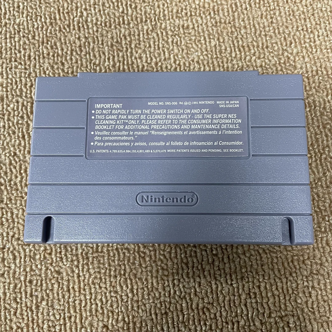 Brasileirao Serie A For Super Nintendo SNES - 16 Bit Game Cartridge