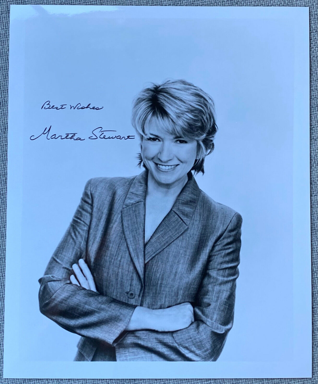 Martha Stewart Signed In-Person 8x10 B&W Photo Poster painting - Authentic