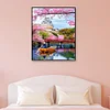 Sakura Bridge - 11CT Stamped Cross Stitch - 40*50cm