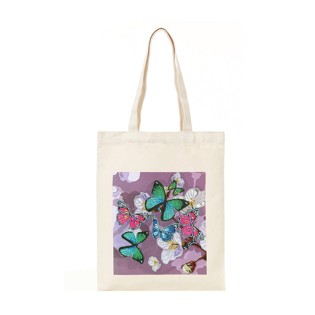 DIY Butterfly Diamond Painting Shopping Tote Bag Mosaic Kit Drawing (BB025) gbfke