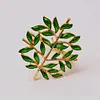 Green Tree Leaf Golden Silver Catering Napkin Ring