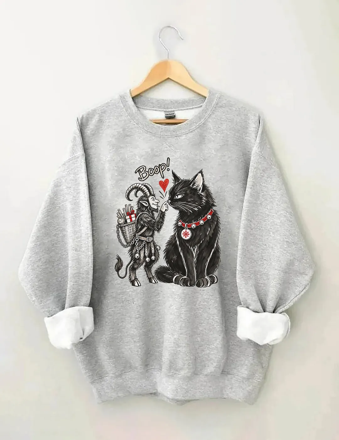 Krampus & Yule Cat Boop Sweatshirt