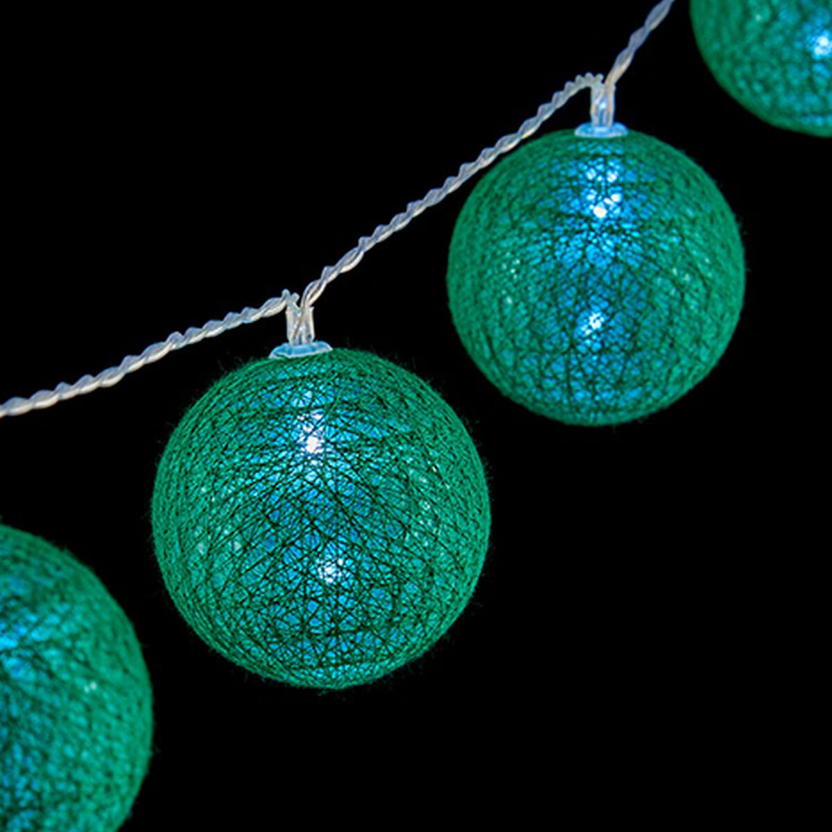 Wreath of LED Balls Krist+ Green 2 m &Oslash; 5 cm