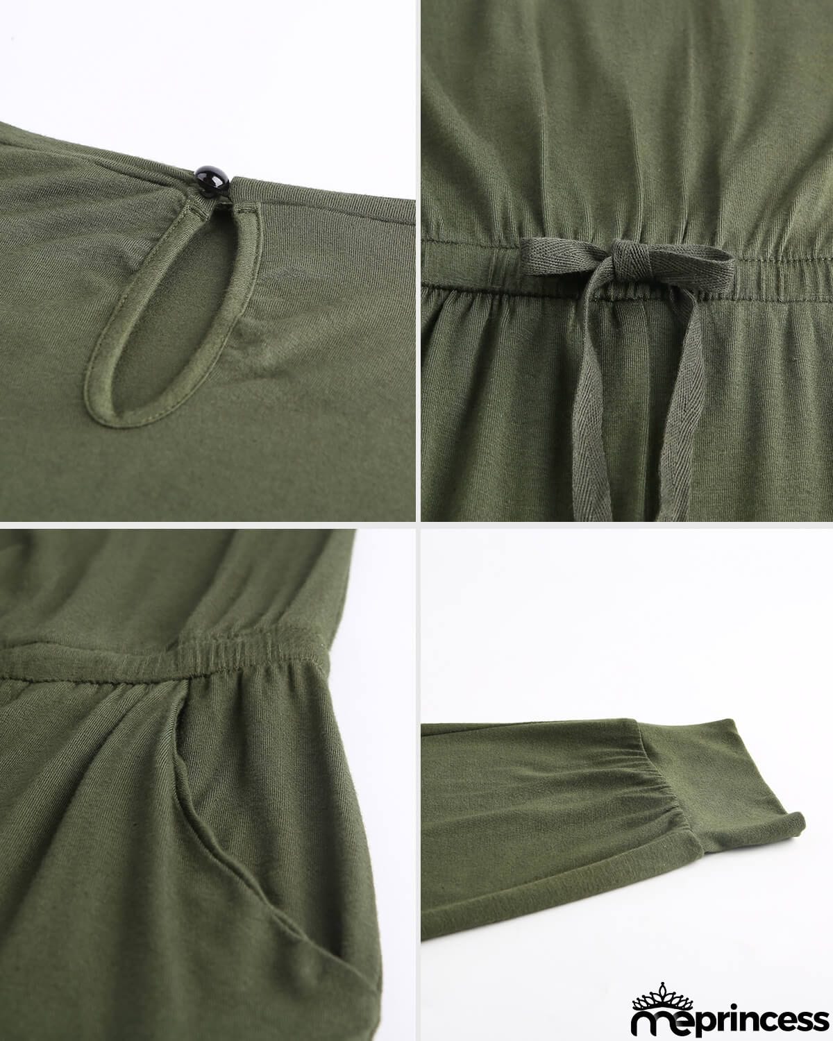 Women's Loose Fit Off Shoulder Jumpsuit Rompers with Pockets