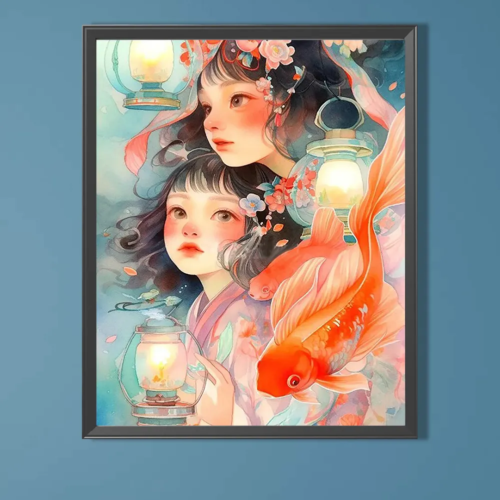 Full Round Diamond Painting 40*50cm - Girl