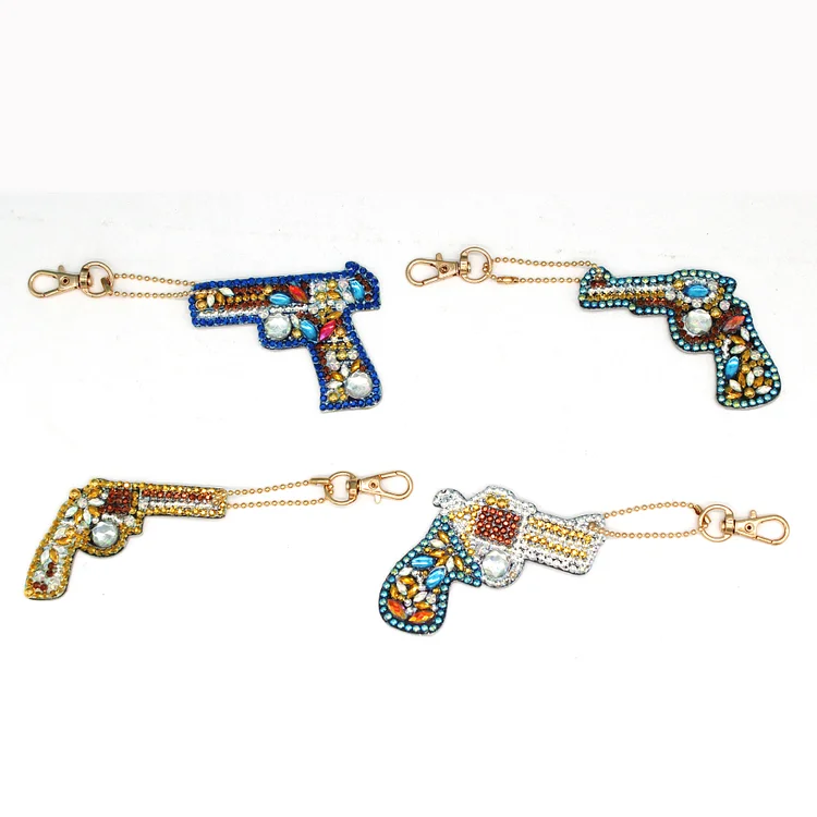 DIY Diamond Painting Keychain - Guns