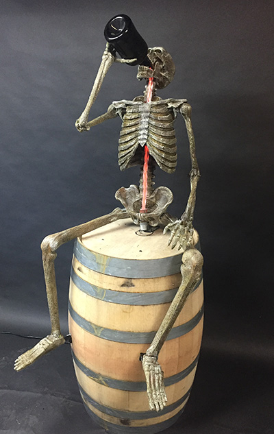 Drinking Skeleton - Tipsy Animation - Animated Halloween Prop