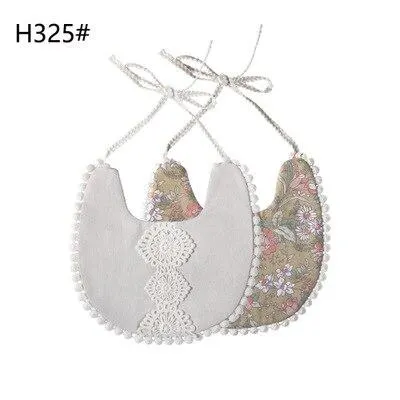 2020 Brand New Infant Baby Girl Boy Bib Kid Toddler Dinner Feeding Tassel Double-deck 100% Cotton Linen Burp Cloths Saliva towel