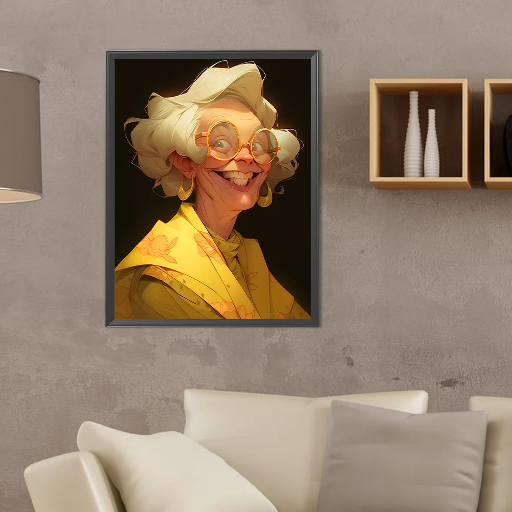 Diamond Painting - Full Round Drill - Grandma(Canvas|30*40cm)