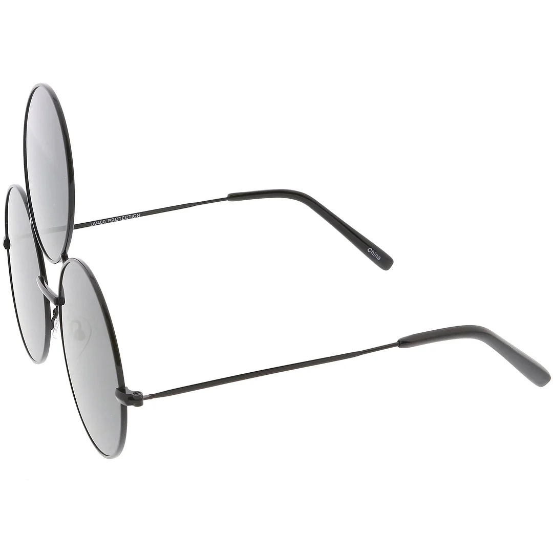 Oversize Circle Third Eye glasses Slim Arms 56mm