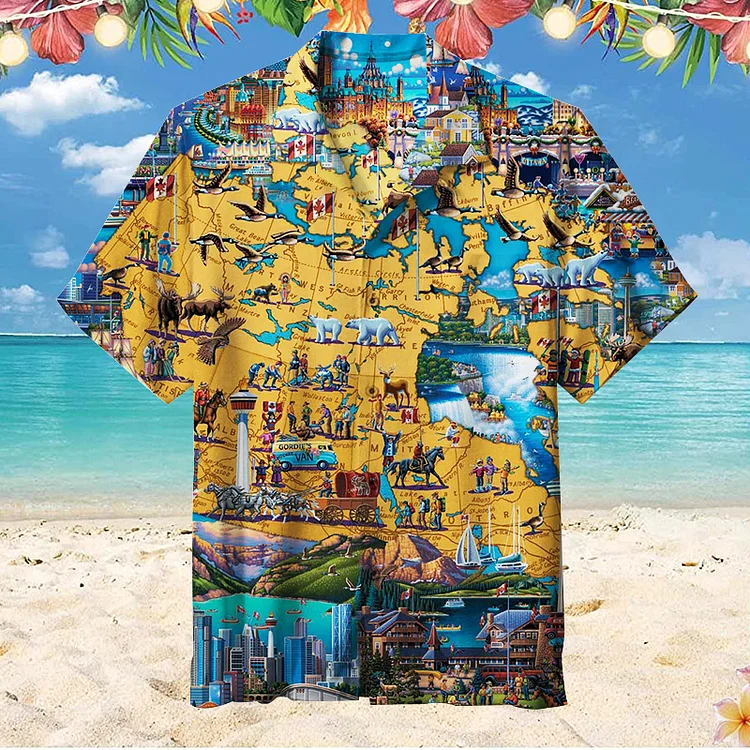 Map | Unisex Hawaiian Shirt