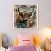 Highland Cattle-14CT Stamped/Counted Cross Stitch 40*40cm