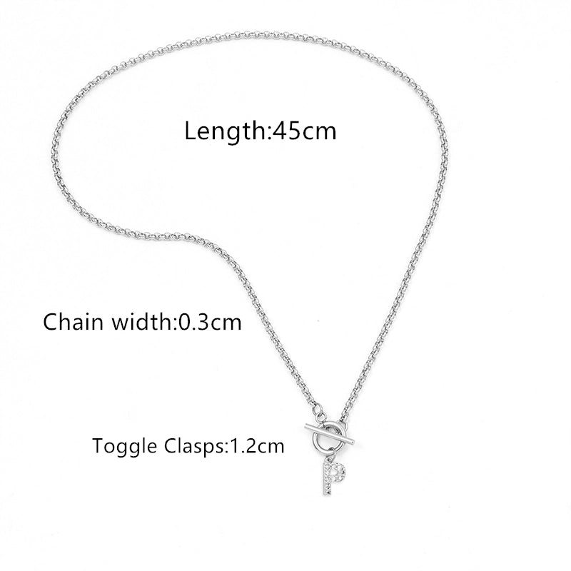 Elegant Minimalist Classic Style Letter 201 Stainless Steel 304 Stainless Steel Pendant Necklace